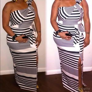 Striped maxi dress